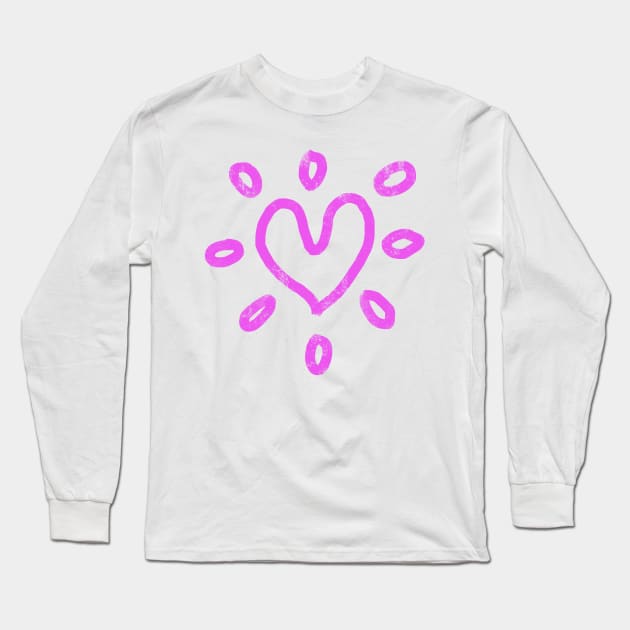 heart Long Sleeve T-Shirt by Angel Rivas